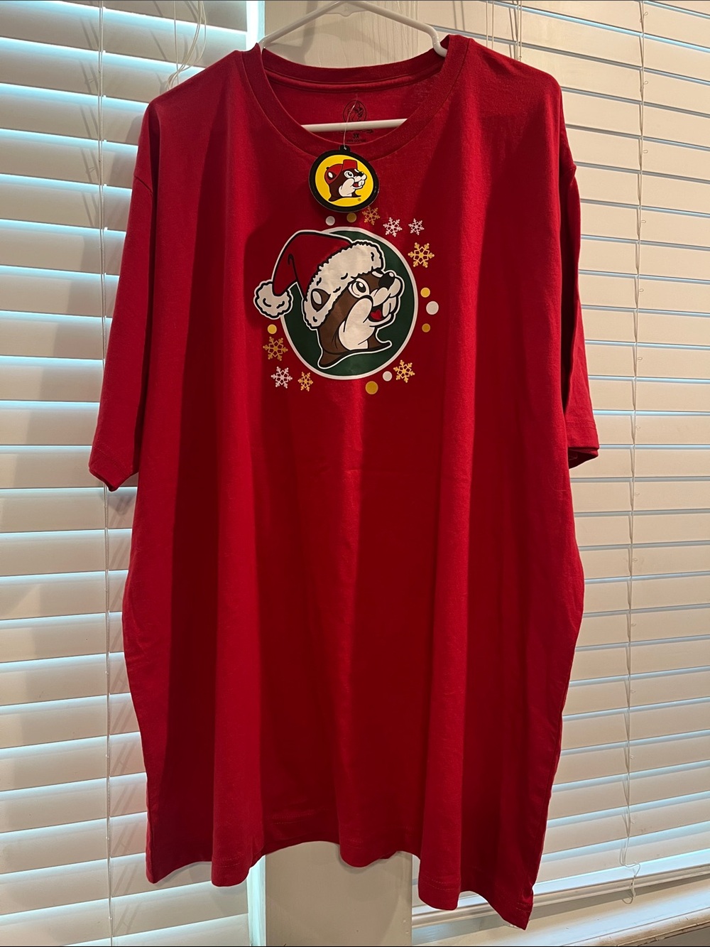 Red Short-Sleeve Holiday Graphic Tee Buc-ee’s 3xl nwt